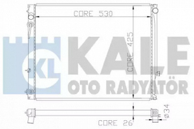 KALE OTO RADYATOR 368500 -  Радиатор, охлаждение двигателя